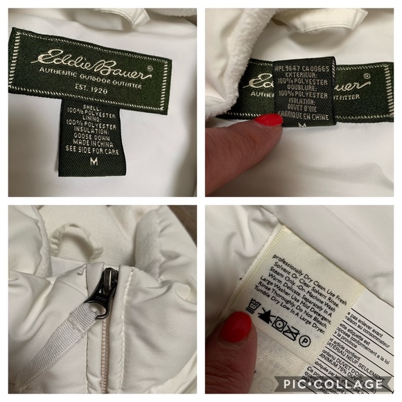 EDDIE BAUER QULTED GOOSE DOWN PUFFER VEST - Picture 7 of 8